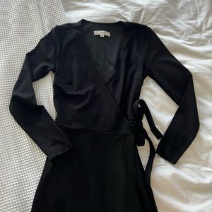 Loft Women’s Black Wrap Dress